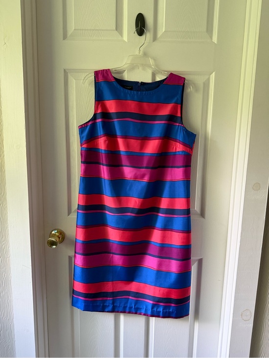 Talbots Dresses & Skirts - Talbots Sleeveless Striped Shift Dress in Pink and Blue